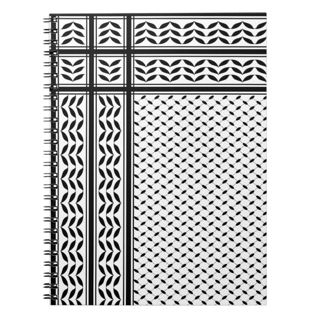 Keffiyeh Symbol of Palestine Resistance Pattern Notebook (Front)