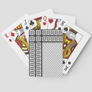 Keffiyeh Symbol of Palestine Resistance Pattern Playing Cards