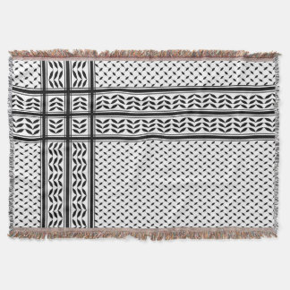 Keffiyeh Symbol of Palestine Resistance Pattern Throw Blanket