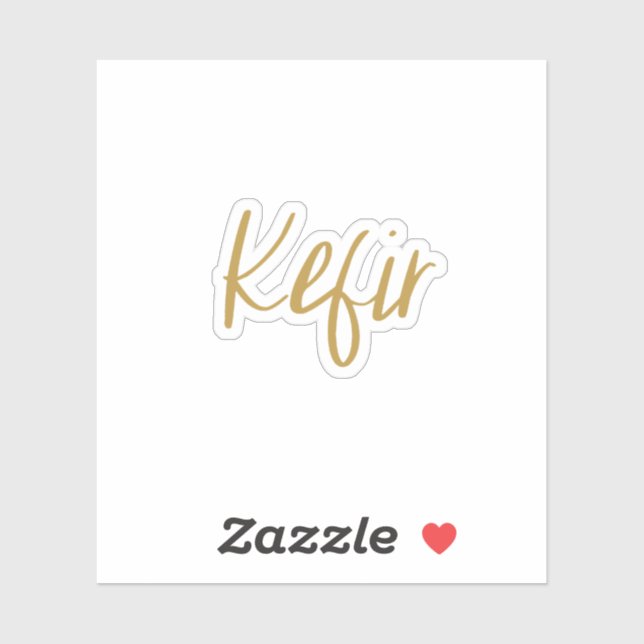 Kefir Storage Sticker (Sheet)