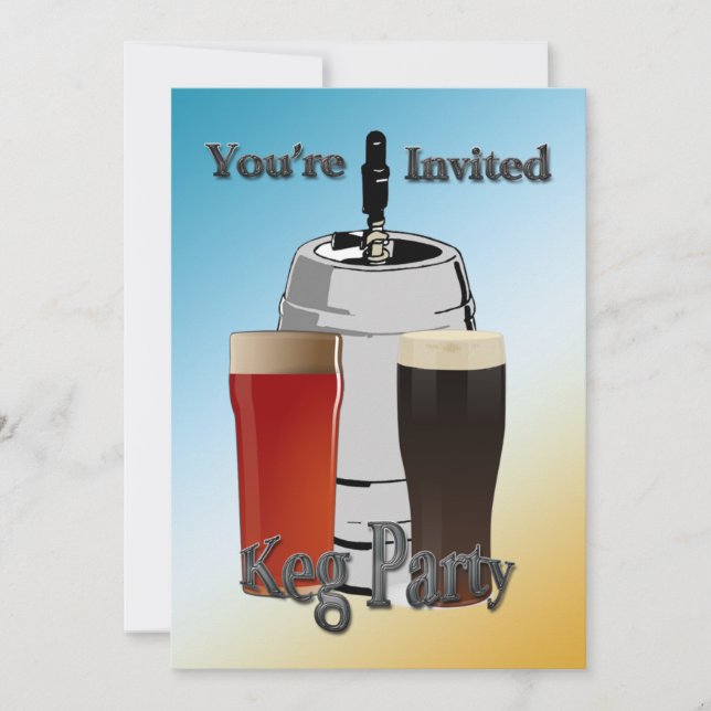 Keg Party Invitations (Front)