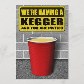 Kegger Invitations