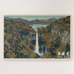 Kegon falls 華厳の滝 Tochigi 栃木 Nikko日光 Kouyou 紅葉 Jigsaw Puzzle