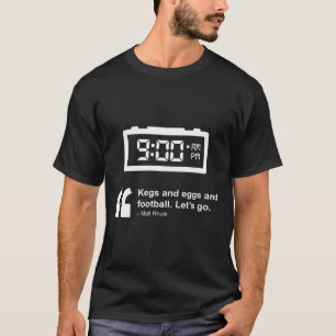 Kegs And Eggs And Football  T-Shirt