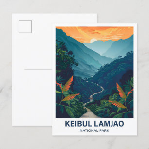 Keibul Lamjao National Park India Travel Postcard