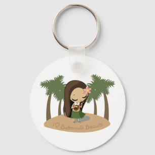 Keilana the Hula Girl Keychain