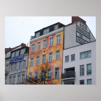 Kein Mensch ist illegal! Hamburg Poster