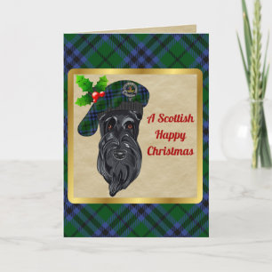 Keith Clan Badge & Tartan Personalized Xmas Card