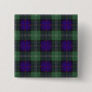 Keith clan Plaid Scottish tartan 2 Inch Square Button