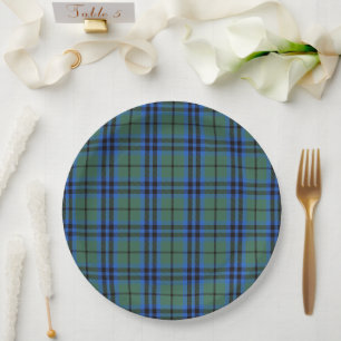 Keith Clan Scottish Tartan Plaid Pattern Paper Plate