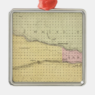Keith County, Nebraska Metal Ornament