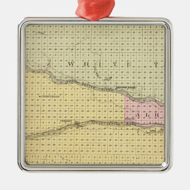 Keith County, Nebraska Metal Ornament (Front)