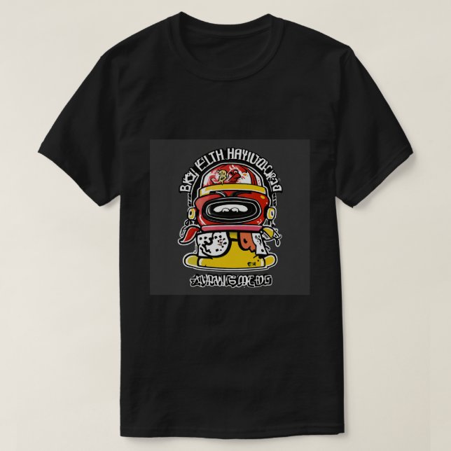 Keith Harring Japanese style T-Shirt (Design Front)