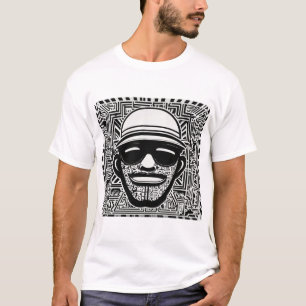 Keith Harring style Japanese Bape graffiti cartoon T-Shirt