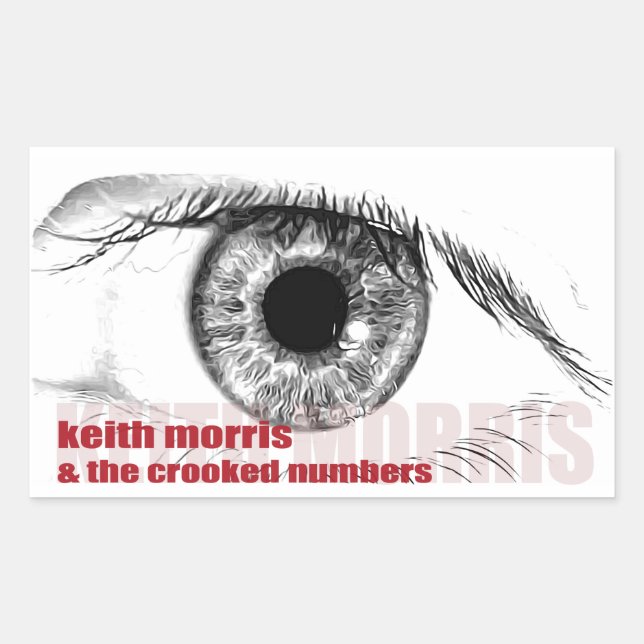 Keith Morris et les autocollants Crooked Numbers (Devant)
