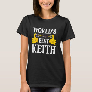 Keith Surname Funny Team Family Last Name World's T-Shirt