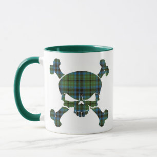 Keith Tartan Skull No Banner Mug