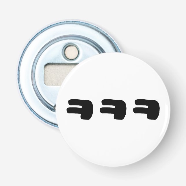KEKEKE ㅋㅋㅋ Korean Slang Bottle Opener (Front)