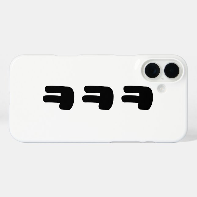 KEKEKE ㅋㅋㅋ Korean Slang Case-Mate iPhone Case (Back (Horizontal))