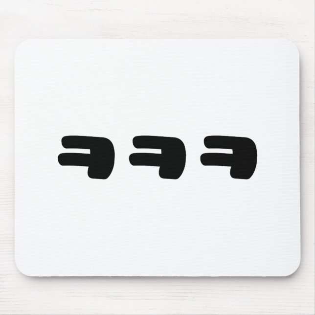 KEKEKE ㅋㅋㅋ Korean Slang Mouse Pad (Front)