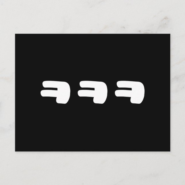 KEKEKE ㅋㅋㅋ Korean Slang Postcard (Front)