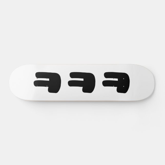 KEKEKE ㅋㅋㅋ Korean Slang Skateboard (Horz)