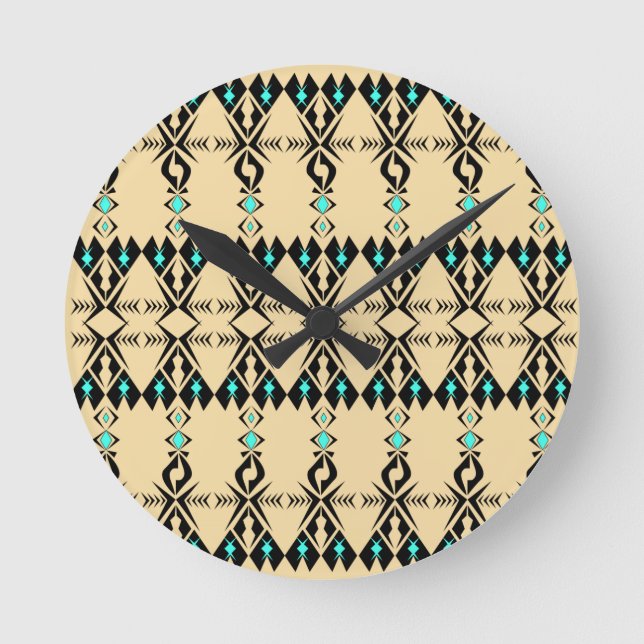 Kele ~ Sparrow Round Clock (Front)
