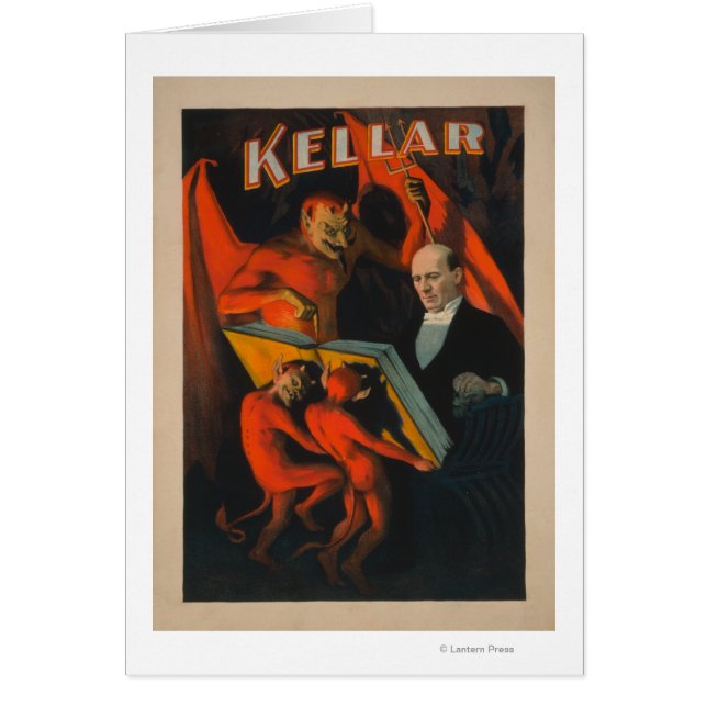 Kellar Devil and Demons with Magic Book Poster (Front)