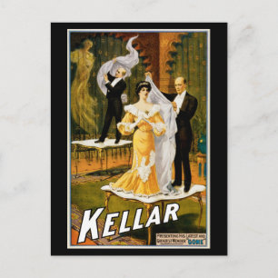 Kellar ~ "Gone" Postcard
