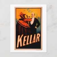 Kellar Magician Drinking Wine with the Devil
