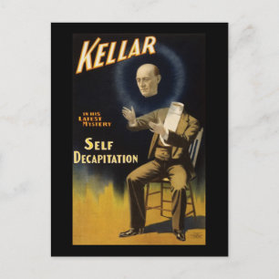 Kellar self-catching postcard