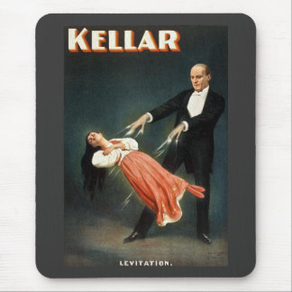 Kellar the Magician Levitation - Vintage Ad Mouse Pad