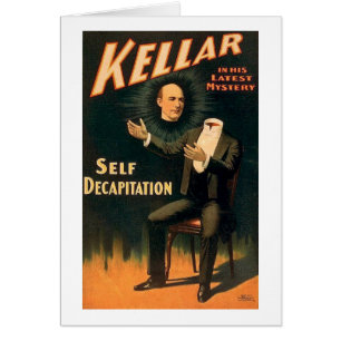 Kellar the Magician - Self Decapitation - Vintage