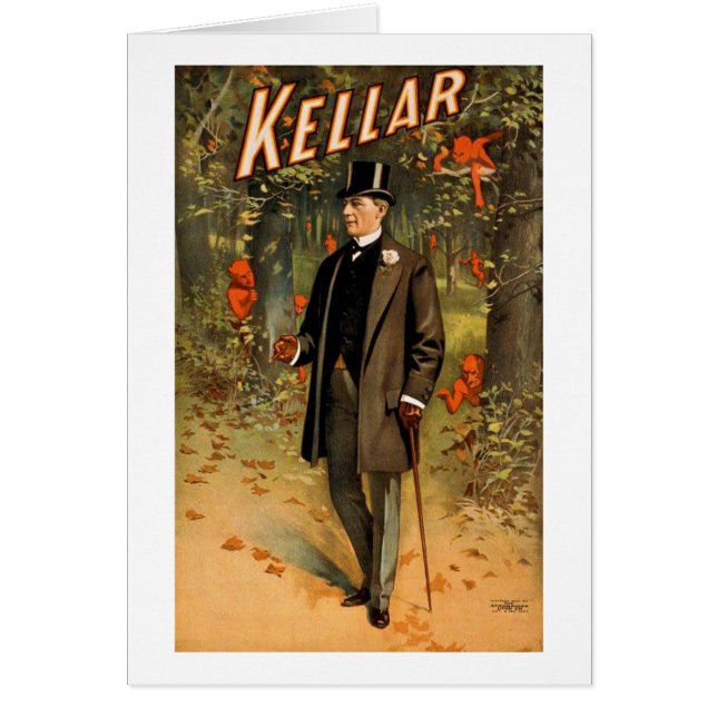 Kellar the Magician with Devils - Vintage Ad (Front)