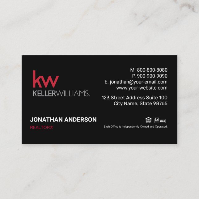 Keller Williams Business Card (Front)