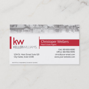 Keller Williams Real Estate Business Card Design