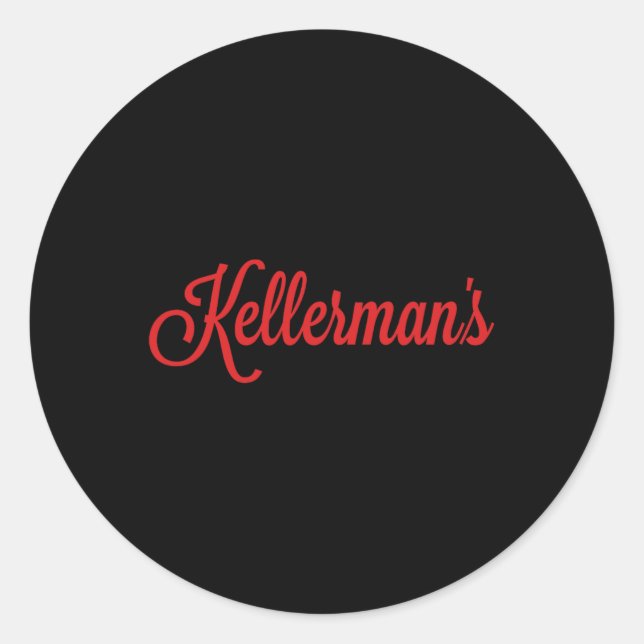Kellerman's Dance Wait Staff Resort Dancing  Classic Round Sticker (Front)