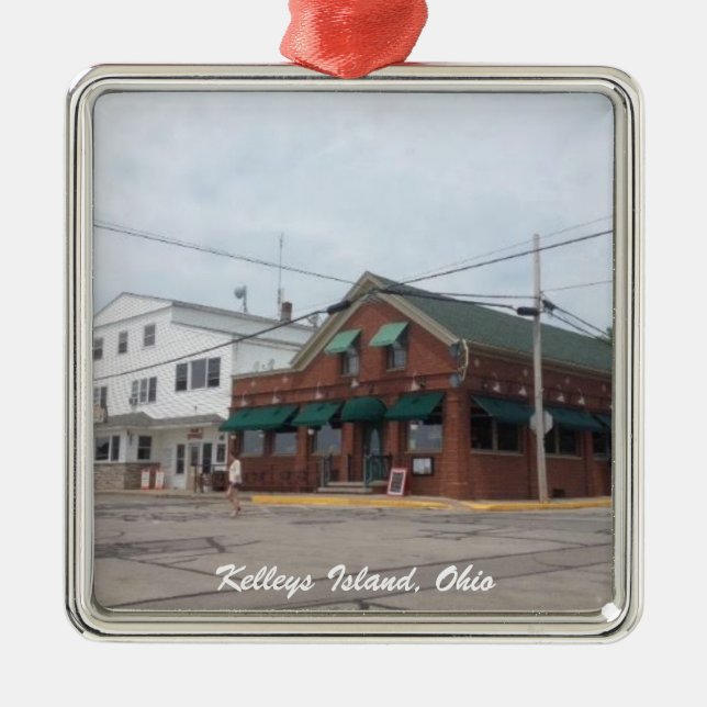 Kelleys Island, Ohio Village Photo Ornament (Front)