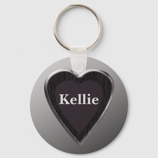 Kellie Heart Keychain (Front)