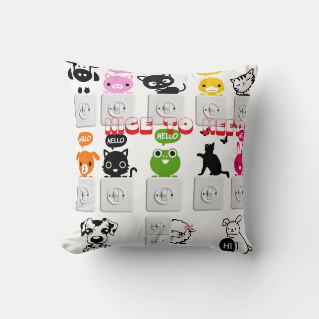 kello throw pillow (Front)