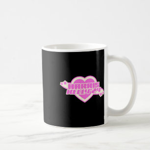 Kelly 2024 Trendy Heart Pink Girly Democrat Coffee Mug