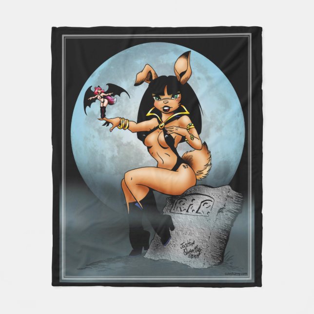 KELLY as vampi Fleece Blanket (Front)