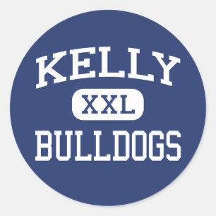 Kelly - Bulldogs - Catholic - Beaumont Texas Classic Round Sticker