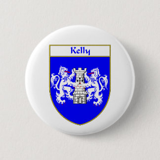Kelly Coat of Arms/Family Crest 2 Inch Round Button