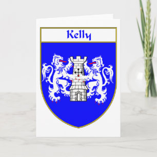 Kelly Coat of Arms/Family Crest Holiday Card