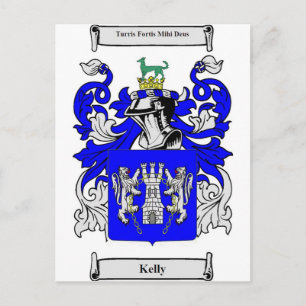 Kelly Coat of Arms Postcard