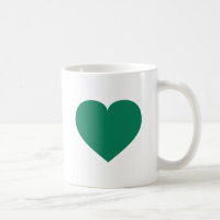 Kelly Coeur vert tasse à café