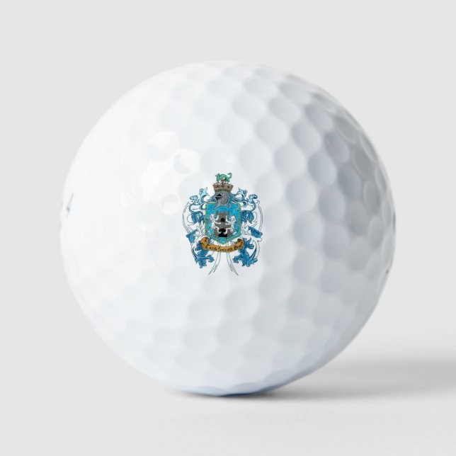 Kelly Family Crest / Coat of Arms Golf Ball (Front)