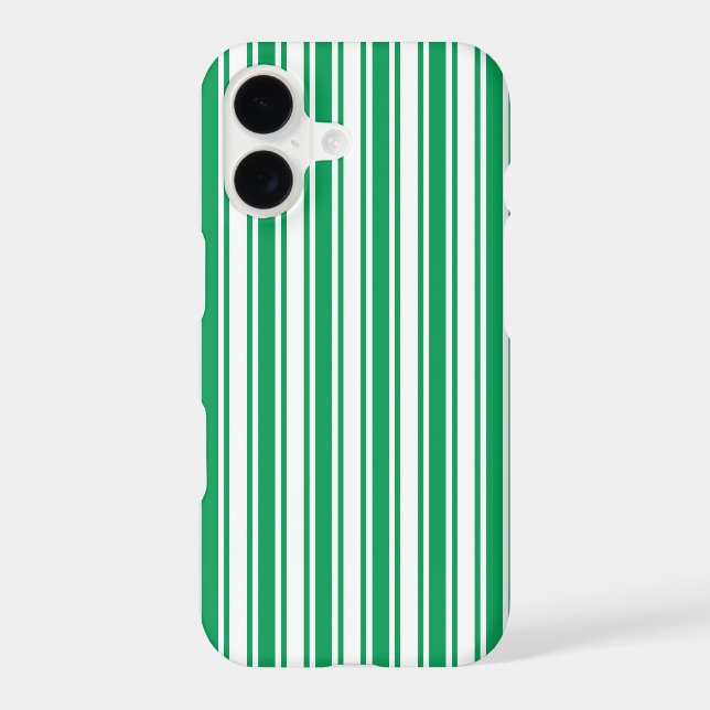 Kelly green and white candy stripes (Back)