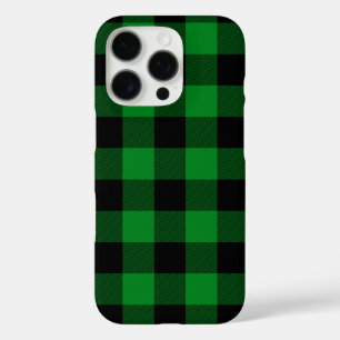 Kelly Green Buffalo Plaid  iPhone 16 Pro Case